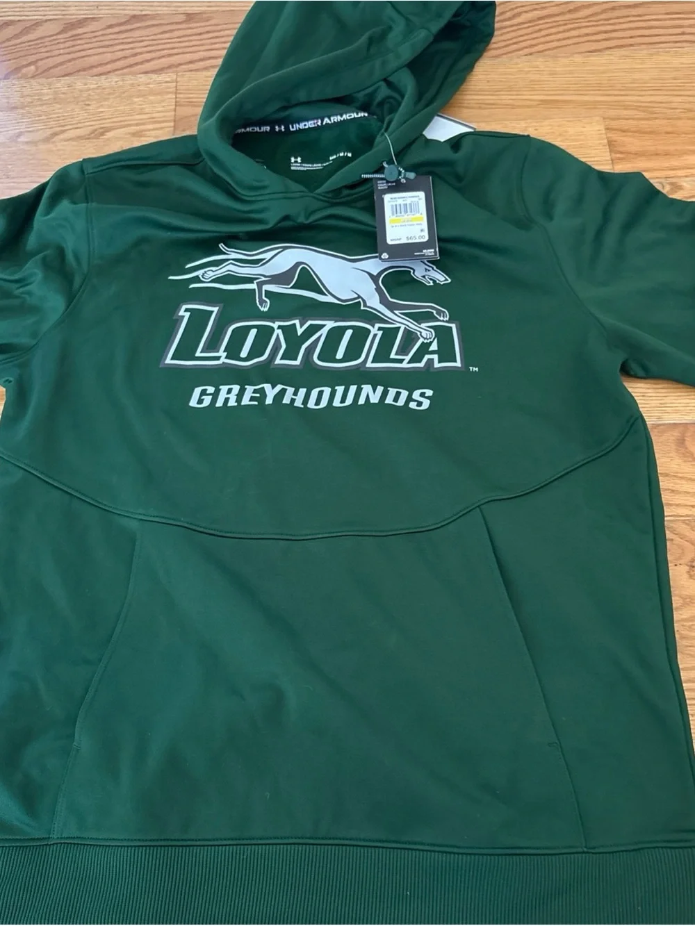 Under Armour Loyola Greyhounds Dark Green Hoodie